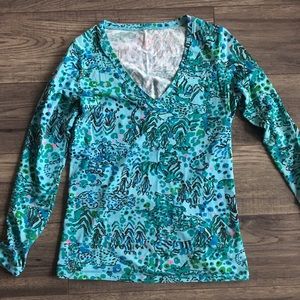 Long Sleeve XS Lilly Pulitzer Printed Tshirt